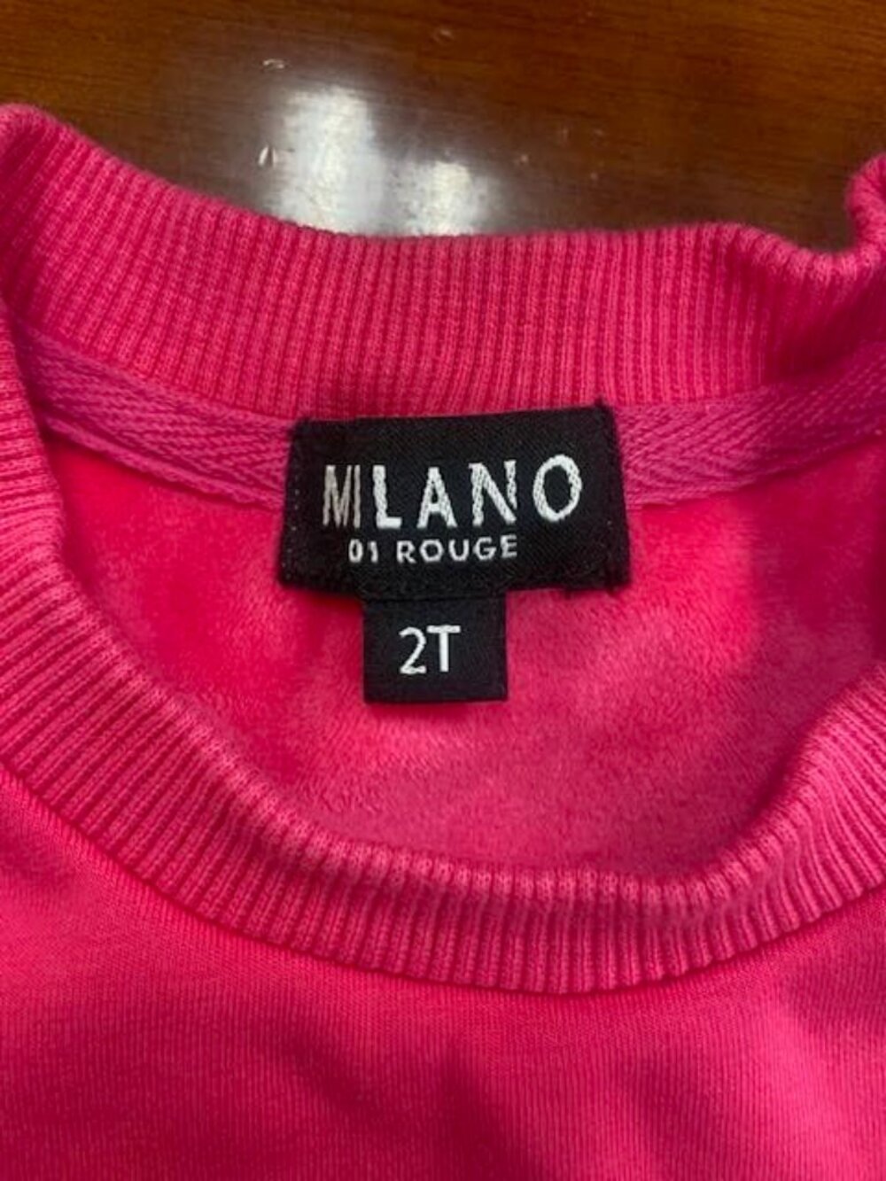 Milano Di Rouge Pink Toddler Sweatsuit Set 2T - Picture 4 of 9